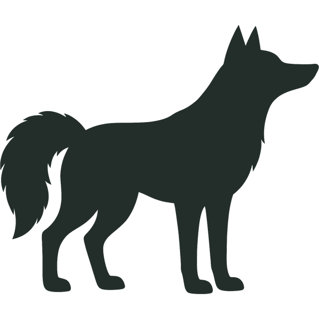 Wolf silhouette